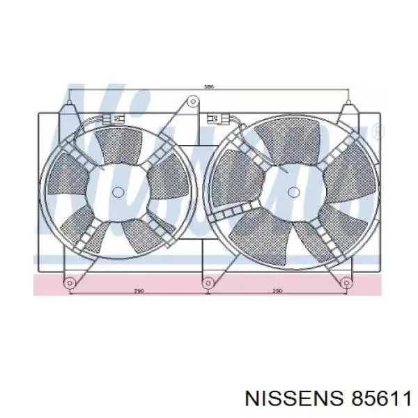 96838443 General Motors Ventilador de refrigeración del motor
