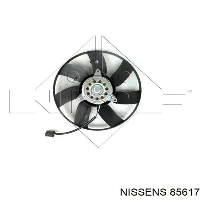 85617 Nissens ventilador (rodete +motor refrigeración del motor con electromotor derecho)