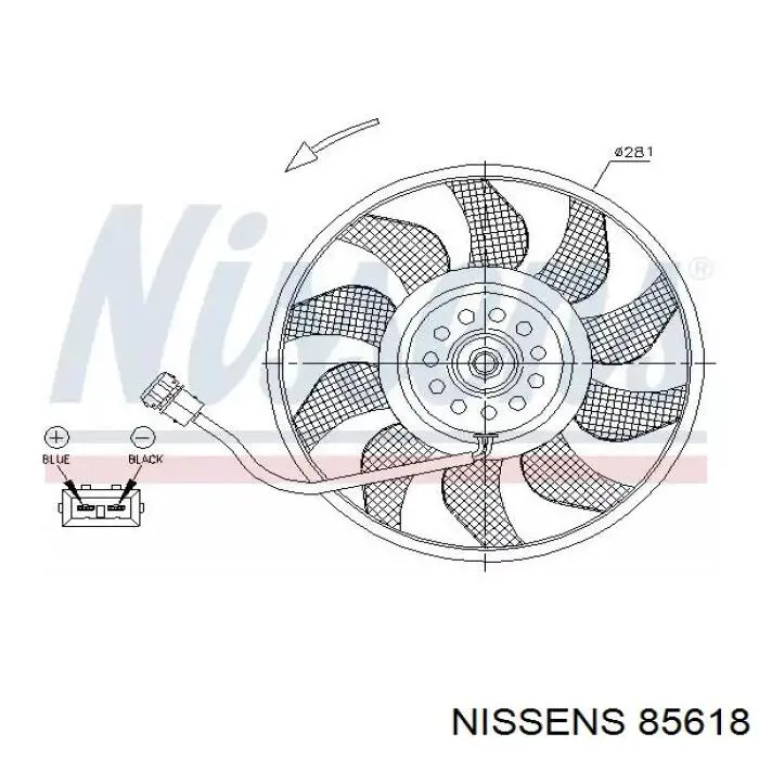 Ventilador del radiador Nissens 85618 precio, desde 48,61 EUR