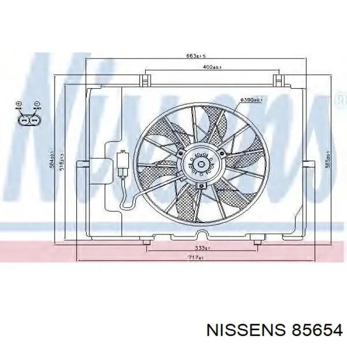 Comprar 85654 Nissens Ventilador de radiador