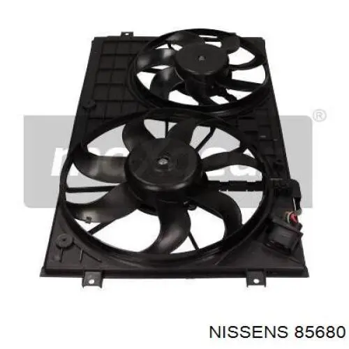 85680 Nissens ventilador (rodete +motor refrigeración del motor con electromotor derecho)
