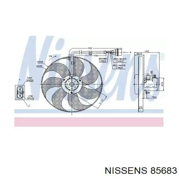 Comprar 85683 Nissens Ventilador del motor