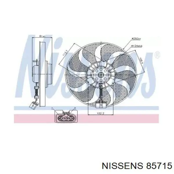 Comprar 85715 Nissens Ventilador del motor