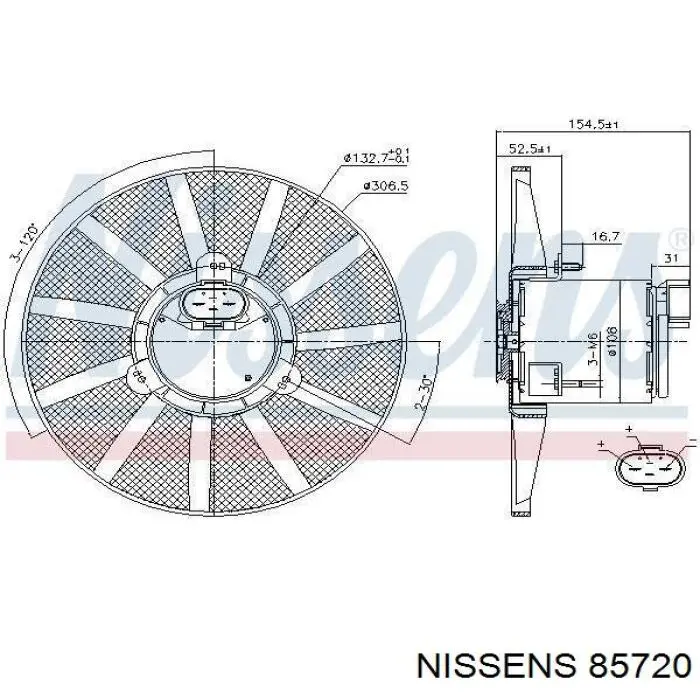 85720 Nissens ventilador del motor