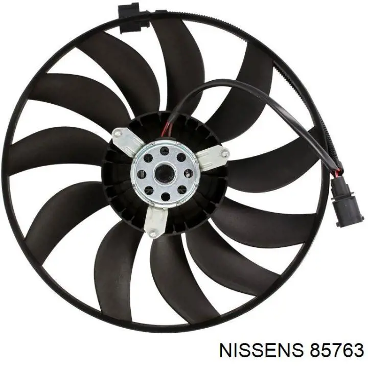 85763 Nissens ventilador (rodete +motor refrigeración del motor con electromotor, izquierdo)