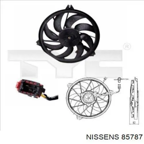 Ventilador de radiador Nissens 85787 precio, desde 79,30 EUR