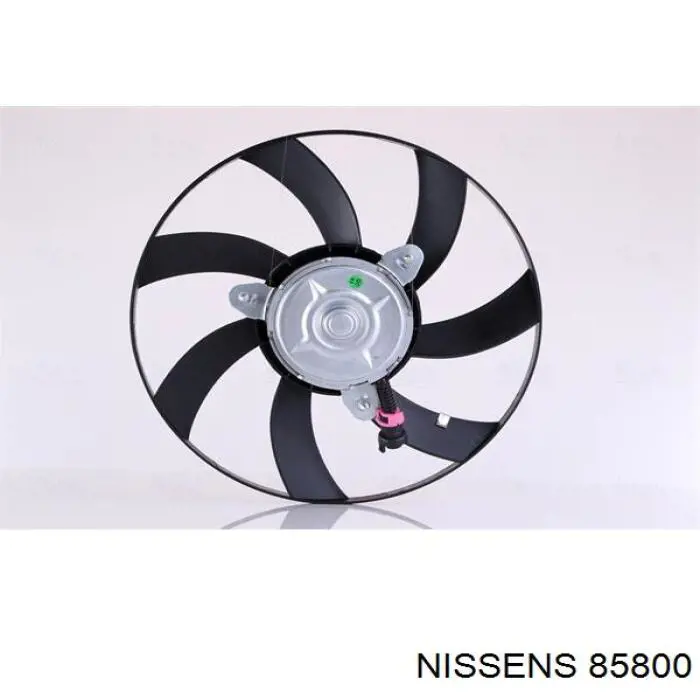 85800 Nissens ventilador (rodete +motor refrigeración del motor con electromotor derecho)
