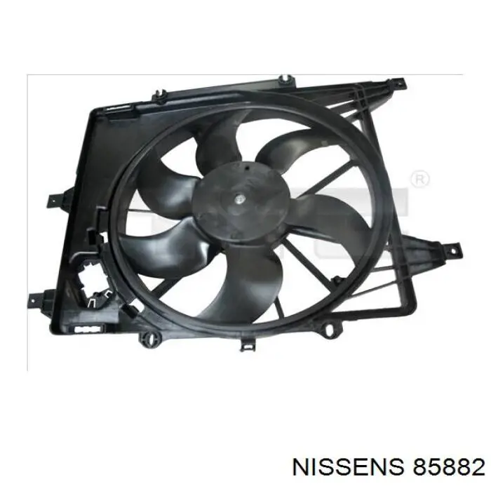85882 Nissens difusor de radiador, aire acondicionado, completo con motor y rodete