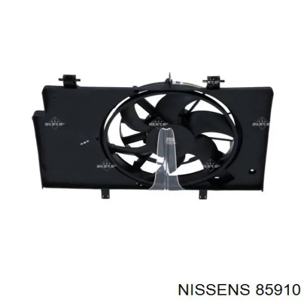 85910 Nissens difusor de radiador, ventilador de refrigeración, condensador del aire acondicionado, completo con motor y rodete