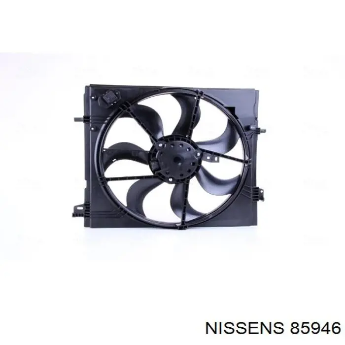 85946 Nissens difusor de radiador, ventilador de refrigeración, condensador del aire acondicionado, completo con motor y rodete