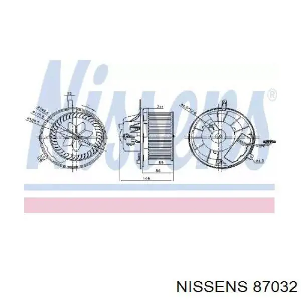 Comprar 87032 Nissens Motor de calefacción