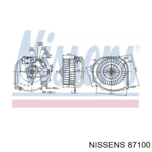 87100 Nissens Ventilador de habitáculo