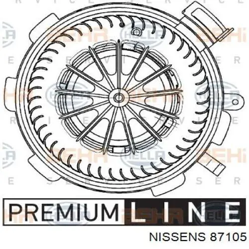 Comprar 87105 Nissens Motor de calefacción