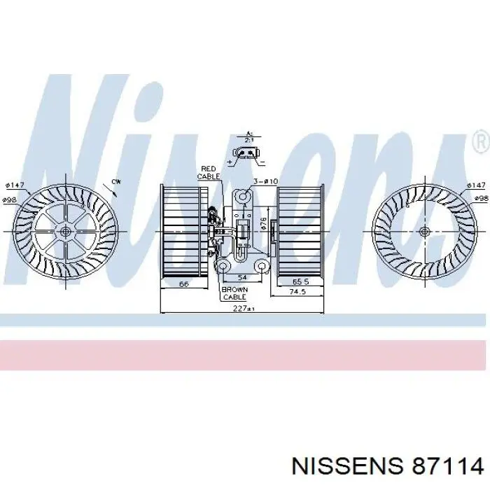 Comprar 87114 Nissens Motor de calefacción