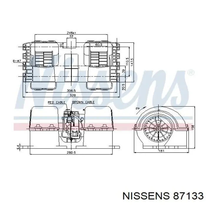 Comprar 87133 Nissens Motor de calefacción
