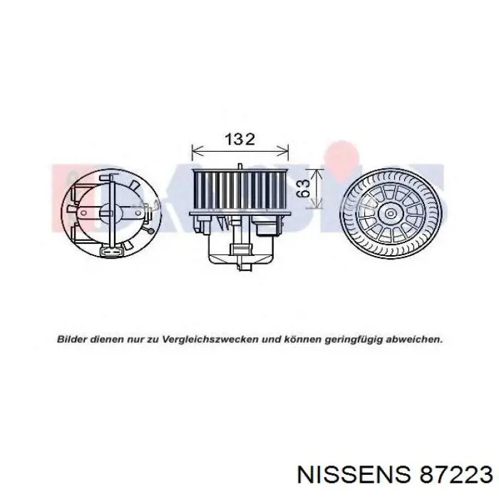 Comprar 87223 Nissens Motor de calefacción