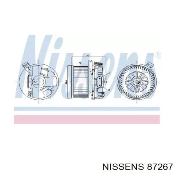 87267 Nissens ventilador habitáculo