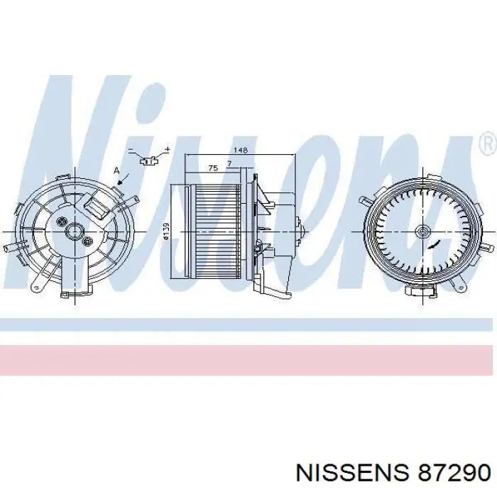 87290 Nissens ventilador habitáculo
