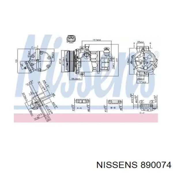 670189 ERA compresor de aire acondicionado