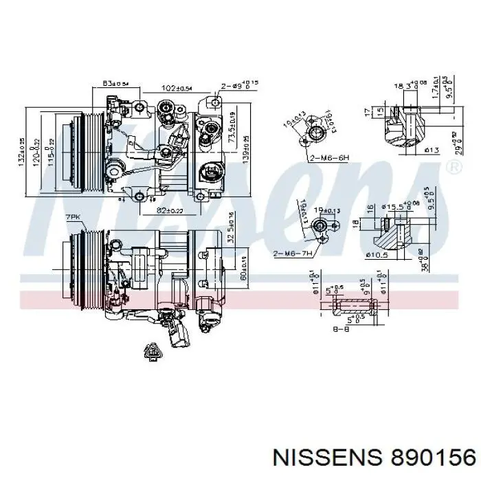 Compresor de ac Toyota 8832033220