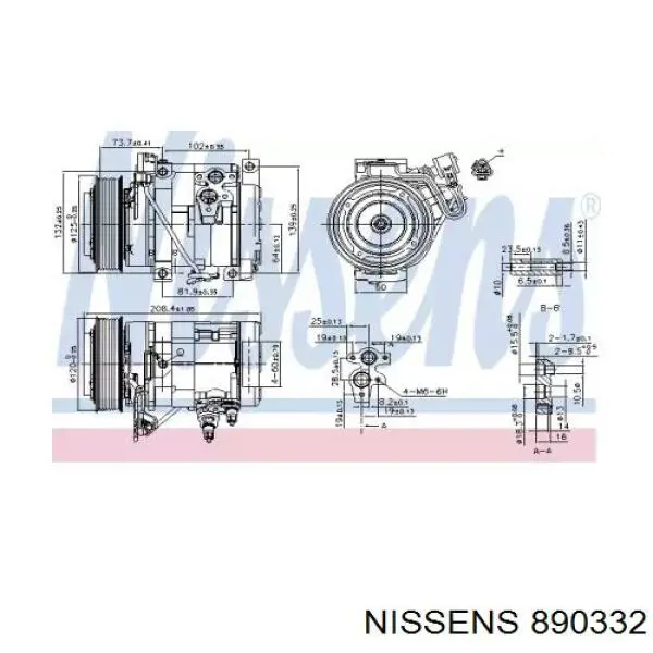 32641G NRF compresor de aire acondicionado