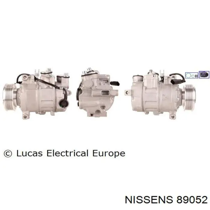 89052 Nissens compresor de aire acondicionado