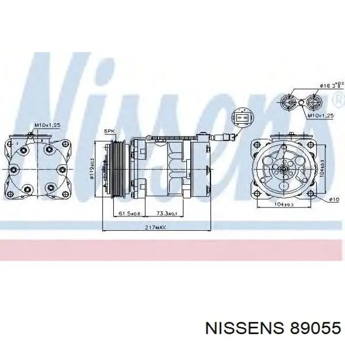 Compresor de aire acondicionado Citroen Xsara N1