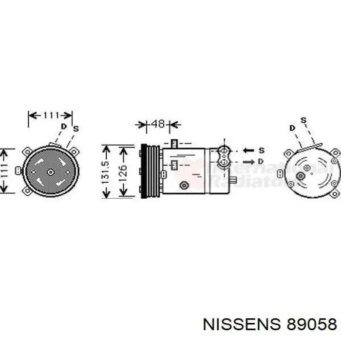 Compresor de aire acondicionado Opel Astra 51, 52, F35, M35