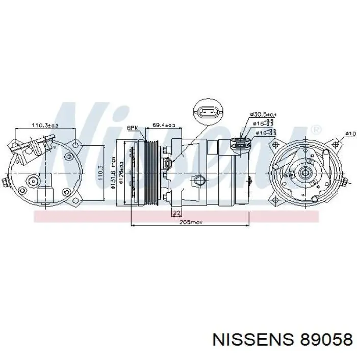 Compresor de aire acondicionado Opel Astra 51, 52, F35, M35