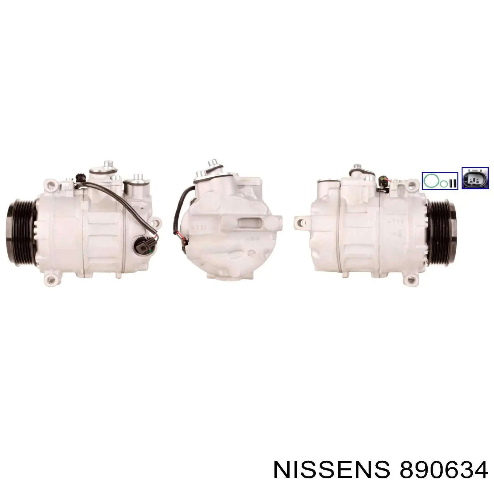 890634 Nissens compresor de aire acondicionado