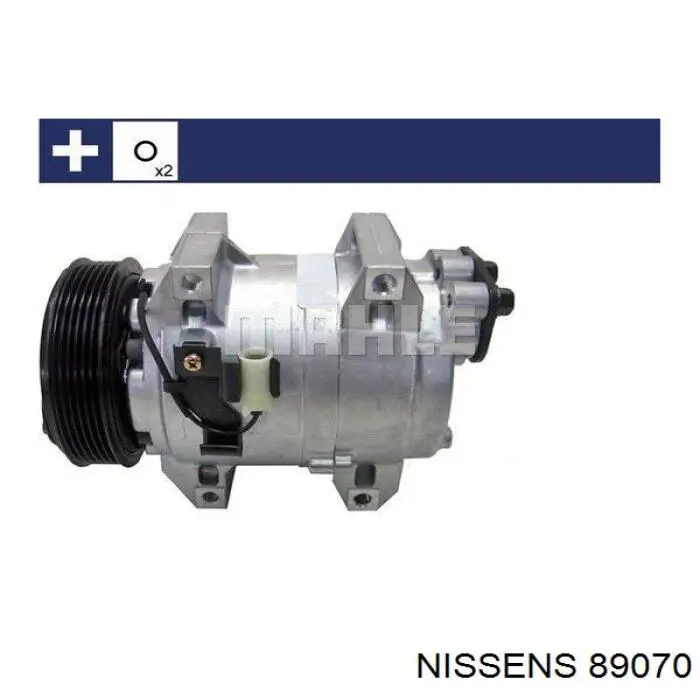Compresor de aire acondicionado 89070 Nissens