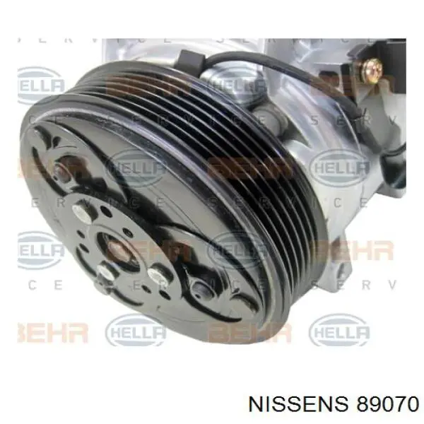 Compresor de aire acondicionado 89070 Nissens