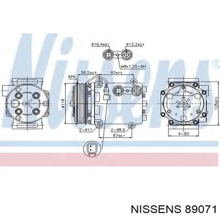 Comprar 89071 Nissens Compresor de aire acondicionado coche