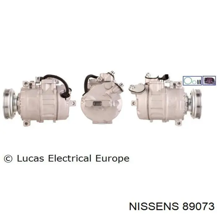 89073 Nissens compresor de aire acondicionado