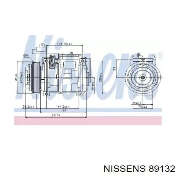 Comprar 89132 Nissens Compresor de aire acondicionado coche