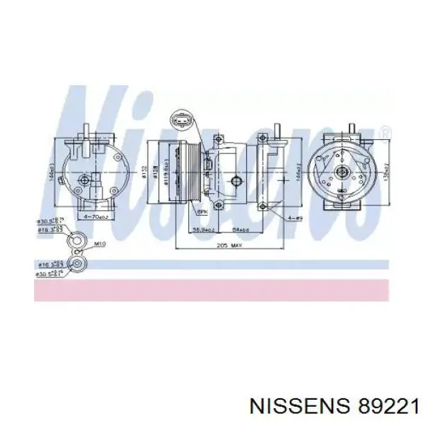 Comprar 89221 Nissens Compresor de aire acondicionado coche