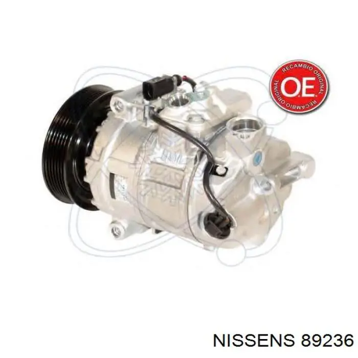 Compresor de aire acondicionado 89236 Nissens