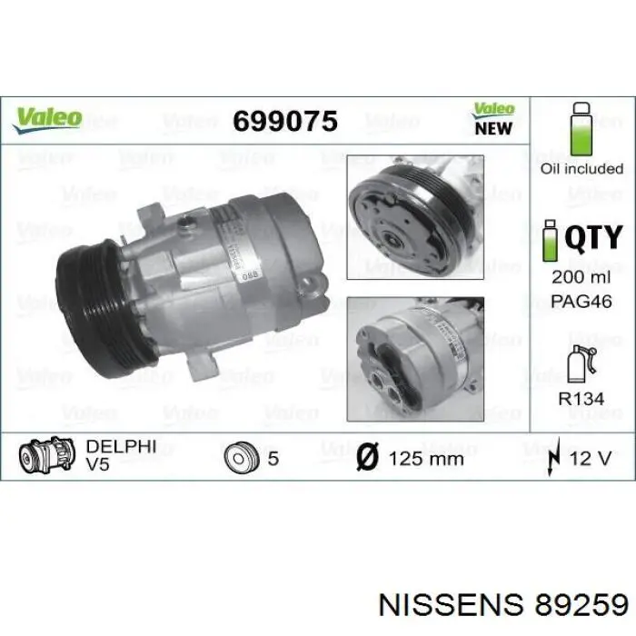 7767200 Fiat/Alfa/Lancia Compresor climatizador