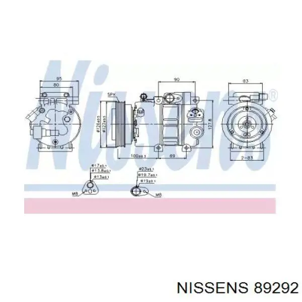 Comprar 89292 Nissens Compresor de aire acondicionado coche