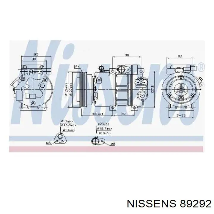 89292 Nissens Compresor climatizador