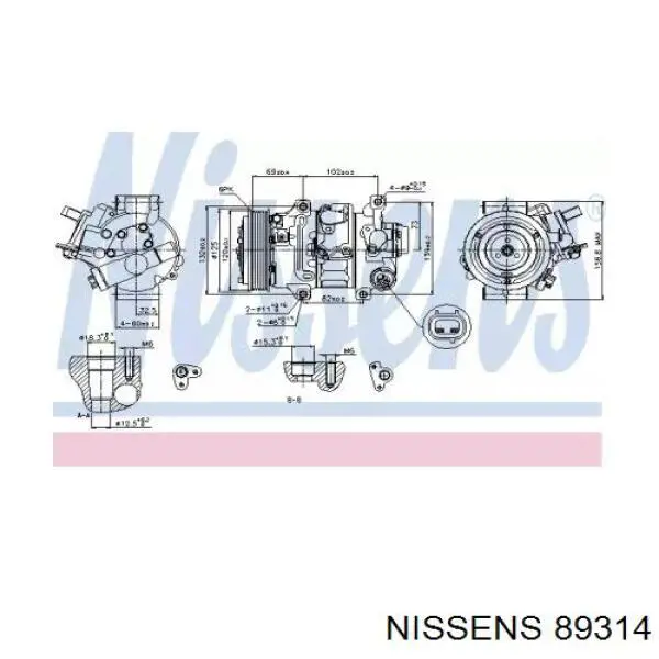 Comprar 89314 Nissens Compresor de aire acondicionado coche
