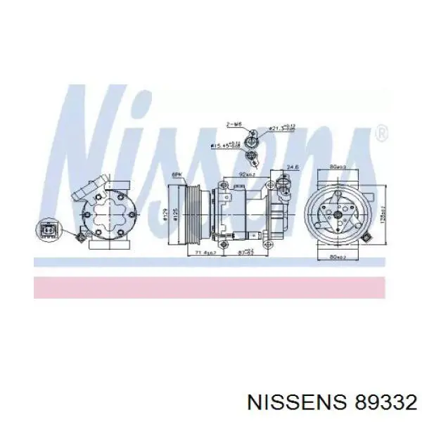 Comprar 89332 Nissens Compresor de aire acondicionado coche