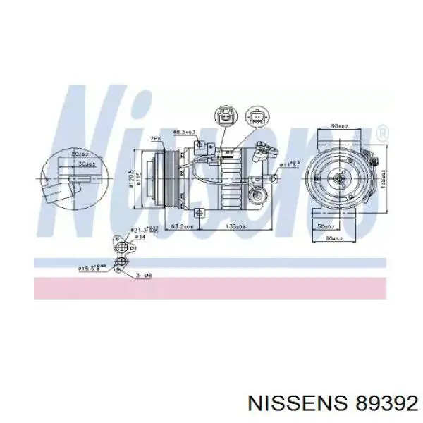 89392 Nissens Compresor climatizador