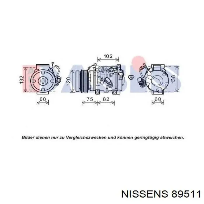 Comprar 89511 Nissens Compresor de aire acondicionado coche