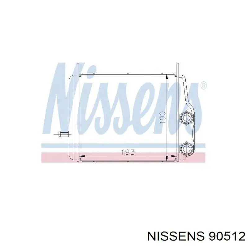 90512 Nissens radiador de aceite
