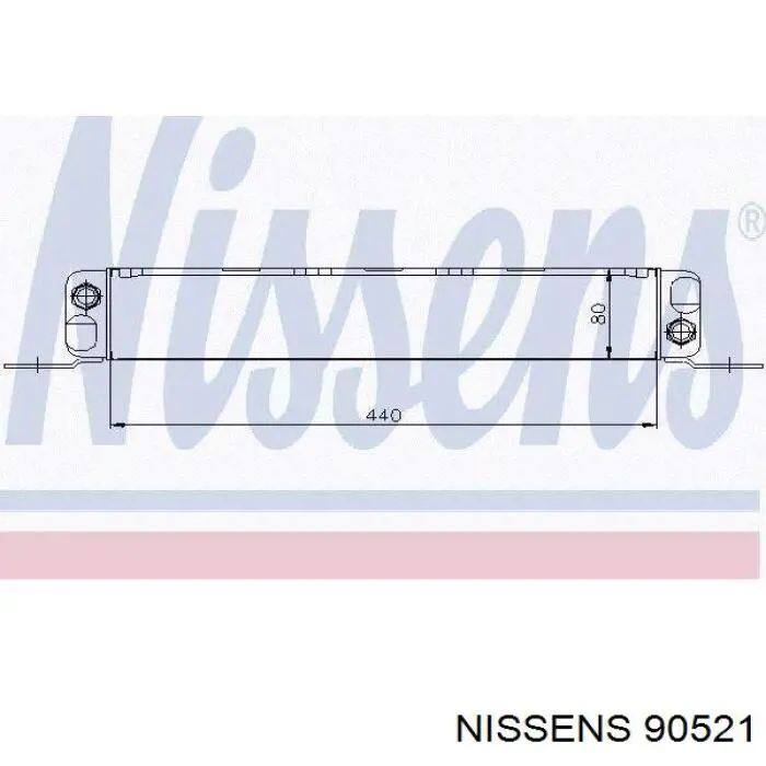 90521 Nissens radiador de aceite
