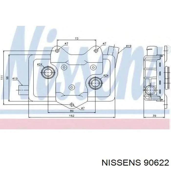 Comprar 90622 Nissens Radiador de aceite