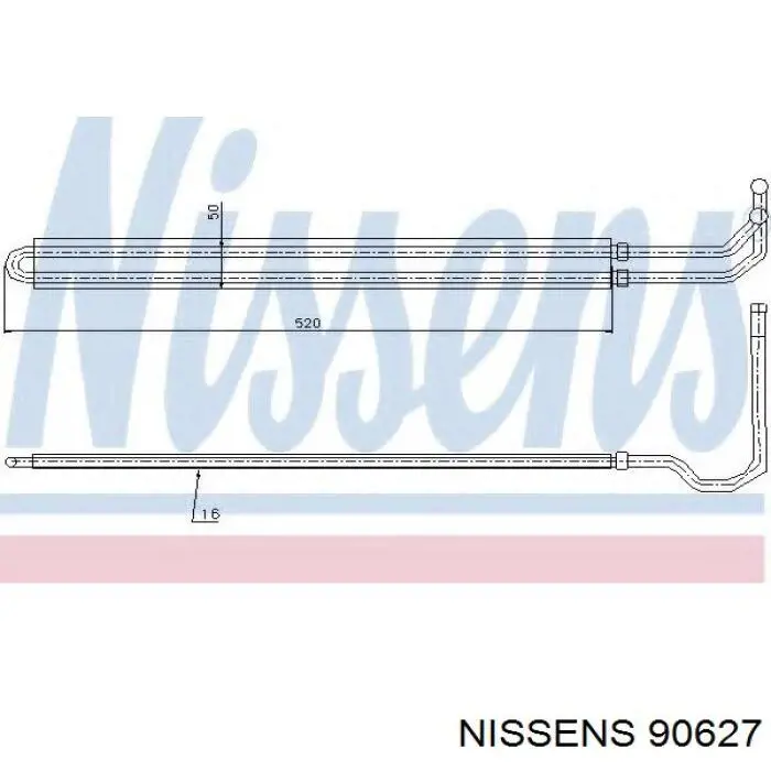 90627 Nissens radiador de direccion asistida