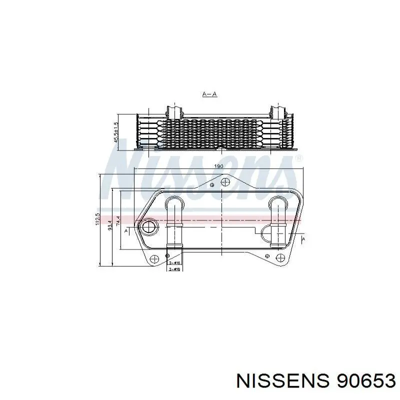Radiador de refrigeración de la transmisión Nissens 90653 precio, desde 47,64 EUR