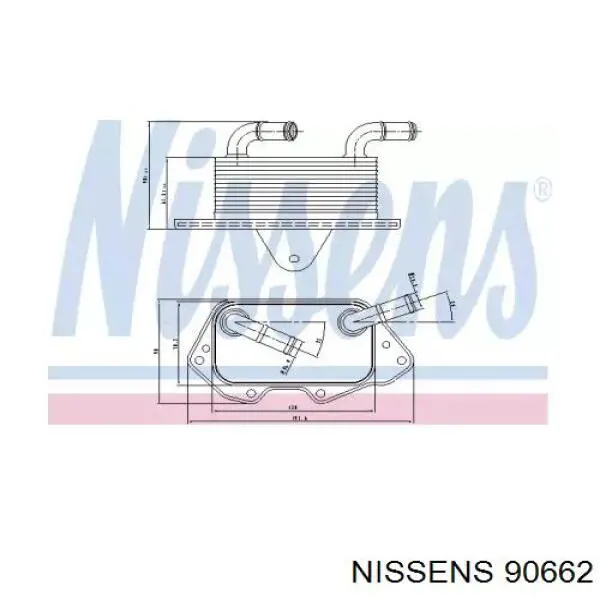 Comprar 90662 Nissens Radiador de aceite